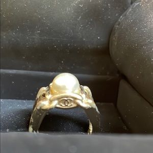 Authentic Chanel Pearl ring
